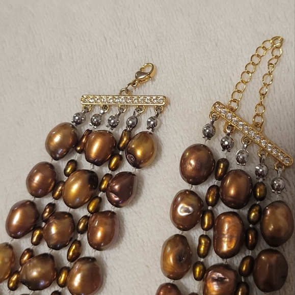 cascading pearl necklace - Picture 3 of 3